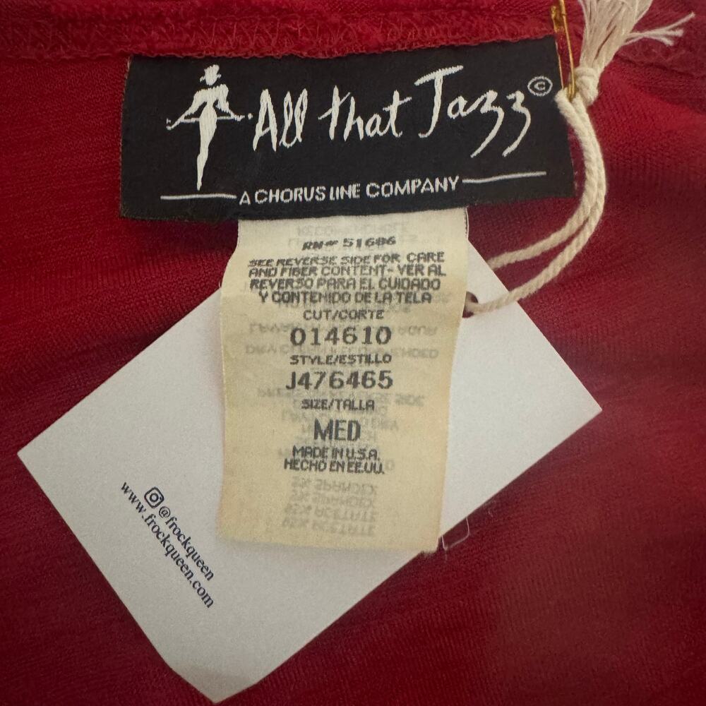VINTAGE | ALL THAT JAZZ Hearts Babydoll Grunge Cherry Red Mini Dress - Picture 6 of 7